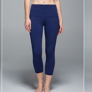 Lululemon Wunder Under Crop *Cotton (Roll Down)
